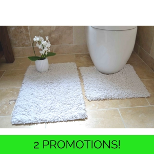 Tumble Twist Loop Bath Mat Set