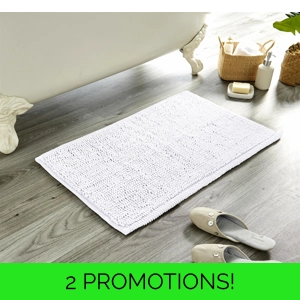 Pebbles Bathmat White