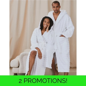 Rib Hydrocotton Bathrobe White