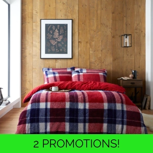 Tartan Teddy Fleece Navy