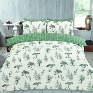 Winter Stag Forest Green