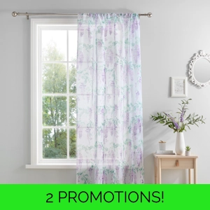 Dreams & Drapes™ Wisteria Voile Lilac