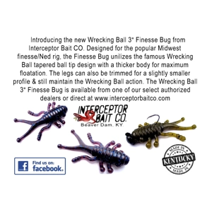 3" Wrecking Ball Finesse Bug