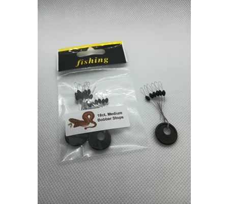 18ct. Medium bobber stops