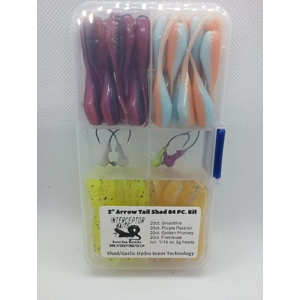 84pc. 2" Arrow Tail Shad kit