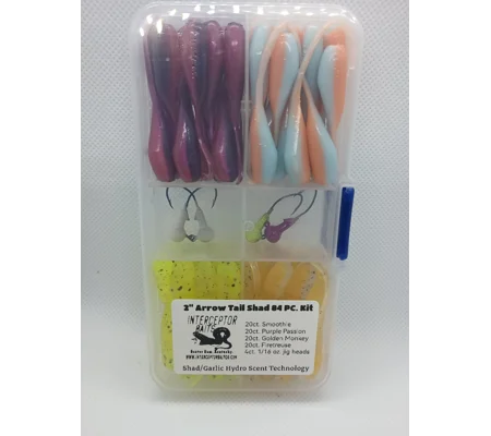 84pc. 2" Arrow Tail Shad kit