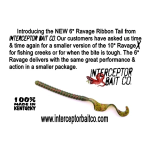 6" Ravage Ribbon Tail