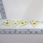 Dolls House Nursery Bunting Winnie the Pooh 8 Miniature Wood Flags 1:12 Scale