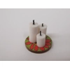 1:12 Scale Candles on a Wooden Stand Dolls House Decor