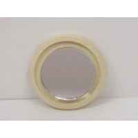 Dolls House Mirror Cream Colour 1:12 Scale Miniature