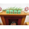 Dolls House Christmas Xmas Letter Blocks Green and Silver 1:12 Scale