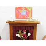 Dolls House Picture Elephant Miniature Wall Decor Accessory 1:12 Scale