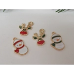 Dolls House Christmas Tree Decorations 12 Red Gold Miniature Baubles and Trinkets 1:12th Scale