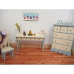 Dolls House Picture Beach Huts Miniature 1:12 Scale Wall Art Decor