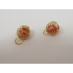 Dolls House Christmas Tree Decorations 12 Red Gold Miniature Baubles and Trinkets 1:12th Scale