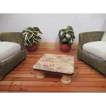 Dolls House Table Roses Pattern Low Coffee Occasional Miniature Furniture 1:12 Scale