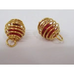 Dolls House Christmas Tree Decorations 12 Red Gold Miniature Baubles and Trinkets 1:12th Scale