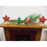 Miniature Christmas Tree and Santa Scene Decoration Dolls House Xmas Ornament 1:12th Scale