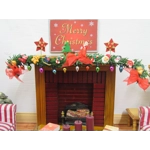 Dolls House Christmas Garland 1:12 Scale Miniature Fireplace Decoration