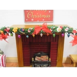 Dolls House Christmas Garland 1:12 Scale Miniature Fireplace Decoration
