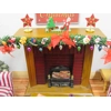 Dolls House Christmas Garland 1:12 Scale Miniature Fireplace Decoration