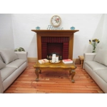 Dolls House Clock Vintage Rose Theme Miniature Decor Accessories 1:12th Scale