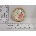 Dolls House Miniature Clock in a Wood Frame Love Vintage Theme 1:12th Scale Accessories