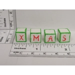 Dolls House Christmas Xmas Letter Blocks 1:12 Scale Miniature Decoration
