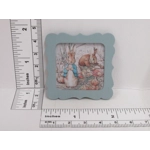 Dolls House Picture Peter Rabbit Blue Frame 1:12 Scale Miniature Nursery Wall Decor