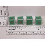 Dolls House Christmas Decoration Xmas Noel Letter Blocks Green and Silver 1:12 Scale