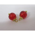 Dolls House Christmas Tree Decorations 12 Red Gold Miniature Baubles and Trinkets 1:12th Scale