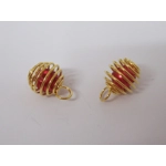 Dolls House Christmas Tree Decorations 12 Red Gold Miniature Baubles and Trinkets 1:12th Scale