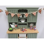 Dolls House Biscuits and Plate Red White Blue 1:12th Scale Cookies Miniature Food