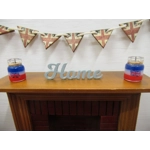 Dolls House Candle Red White and Blue in a Glass Jar UK Miniature Accessory 1:12th Scale