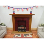 Dolls House Bunting 9 British Flags Miniature UK Decoration 1:12 Scale