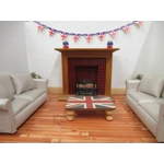 Dolls House Bunting 9 British Flags Miniature UK Decoration 1:12 Scale