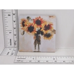 Dolls House Sunflowers Picture 1:12 Scale Miniature Wall Art Decor
