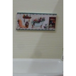 Dolls House Picture Miniature Bathroom Scene 1:12 Scale Wall Decor Accessory