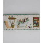 Dolls House Picture Miniature Bathroom Scene 1:12 Scale Wall Decor Accessory