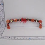Dolls House Christmas Garland Xmas Embellishments and Red Flowers 1:12 Scale Miniature Decoration