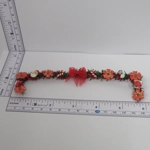 Dolls House Christmas Garland Xmas Embellishments and Red Flowers 1:12 Scale Miniature Decoration