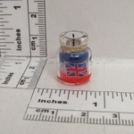 Dolls House Candle Red White and Blue in a Glass Jar UK Miniature Accessory 1:12th Scale