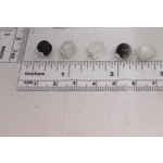 Dolls House Christmas Tree Decorations 12 Black & Silver Glass Baubles Miniature 1:12th Scale