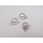 Dolls House Christmas Tree Decorations 12 Red Silver Miniature Baubles and Stars 1:12th Scale