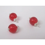 Dolls House Christmas Tree Decorations 12 Red Silver Miniature Baubles and Stars 1:12th Scale