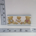 Dolls House Nursery Picture Teddy Bears Miniature Wall Decor 1:12 Scale