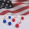 Miniature 4th July Ornaments 9 Baubles 1:12th Scale Dolls House Decorations