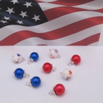 Miniature 4th July Ornaments 9 Baubles 1:12th Scale Dolls House Decorations