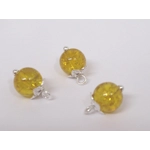 Dolls House Christmas Tree Decorations 12 Yellow Silver Baubles 1:12th Scale Miniature Ornaments