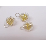 Dolls House Christmas Tree Decorations 12 Yellow Silver Baubles 1:12th Scale Miniature Ornaments
